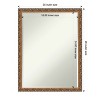 Amanti Art Antique Bronze Petite Bevel Wood Bathroom Wall Mirror 26 x 20 in. - 4 of 4