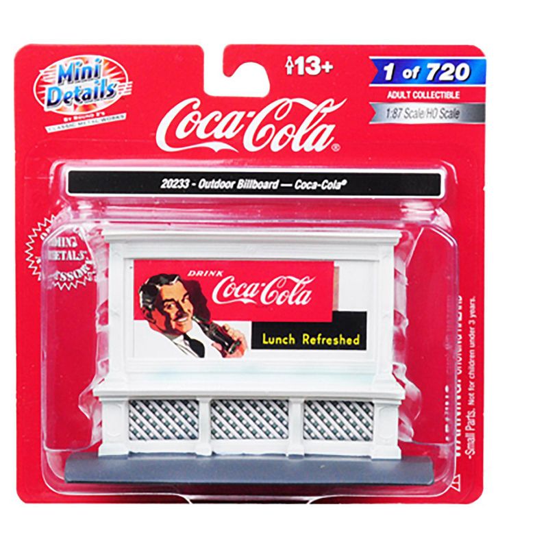 Outdoor Billboard "Coca Cola" for 1/87 (HO) Scale Models by Classic Metal Works, 3 of 4