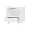 Sapphtopaz Night Stand with Drawers and Handles Wood Nightstand Entryway Table for Bedroom, Living Room - 3 of 4