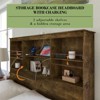 AMERLIFE Bed Frame with LED Bookcase Headboard, 4 Storage Drawers & Charging Station - 4 of 4