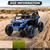 24V 2-Seater Kids Ride-On UTV Truck with Remote Control, 4WD Electric Truck Toy Car with Music, LED Lights,Battery Powered Toy for Boys & Girls - 2 of 4