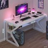 Acekool 31" Small Computer Desk, Modern Writing Table for Home Office, Bedroom, Study or Workstation, Space-Saving, Headphone Hook, White - 2 of 4