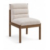 Meridian Furniture,Eloura Beige Linen Textured Fabric Upholstered Dining Chair, Set of 2 - 2 of 4