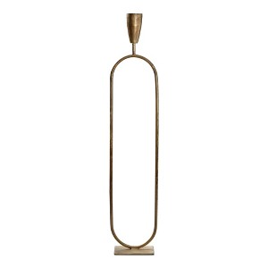 tag Gold Trumpet Taper Candle Holder Tall 5.75L x 4.75W x 28.75H inches - 1 of 2