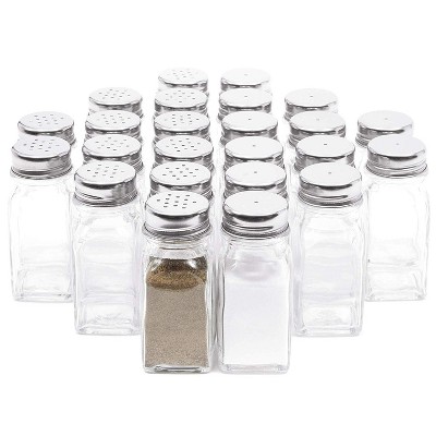 glass salt and pepper shakers