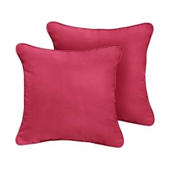 2pk Sunbrella Outdoor Throw Pillows Pink