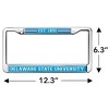 Delaware State University School Logo Full Size Standard License Plate Metal Frame - 4 of 4