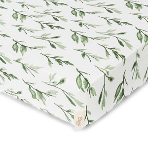 Crane Baby Cotton Sateen Fitted Crib Sheet - 1 of 4