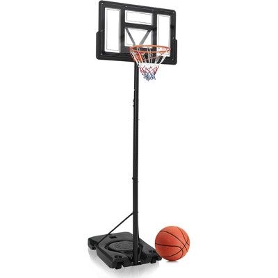 Probe Hues Basketball Hoop Outdoor 5.58-10ft, Portable System with Telescoping Handle