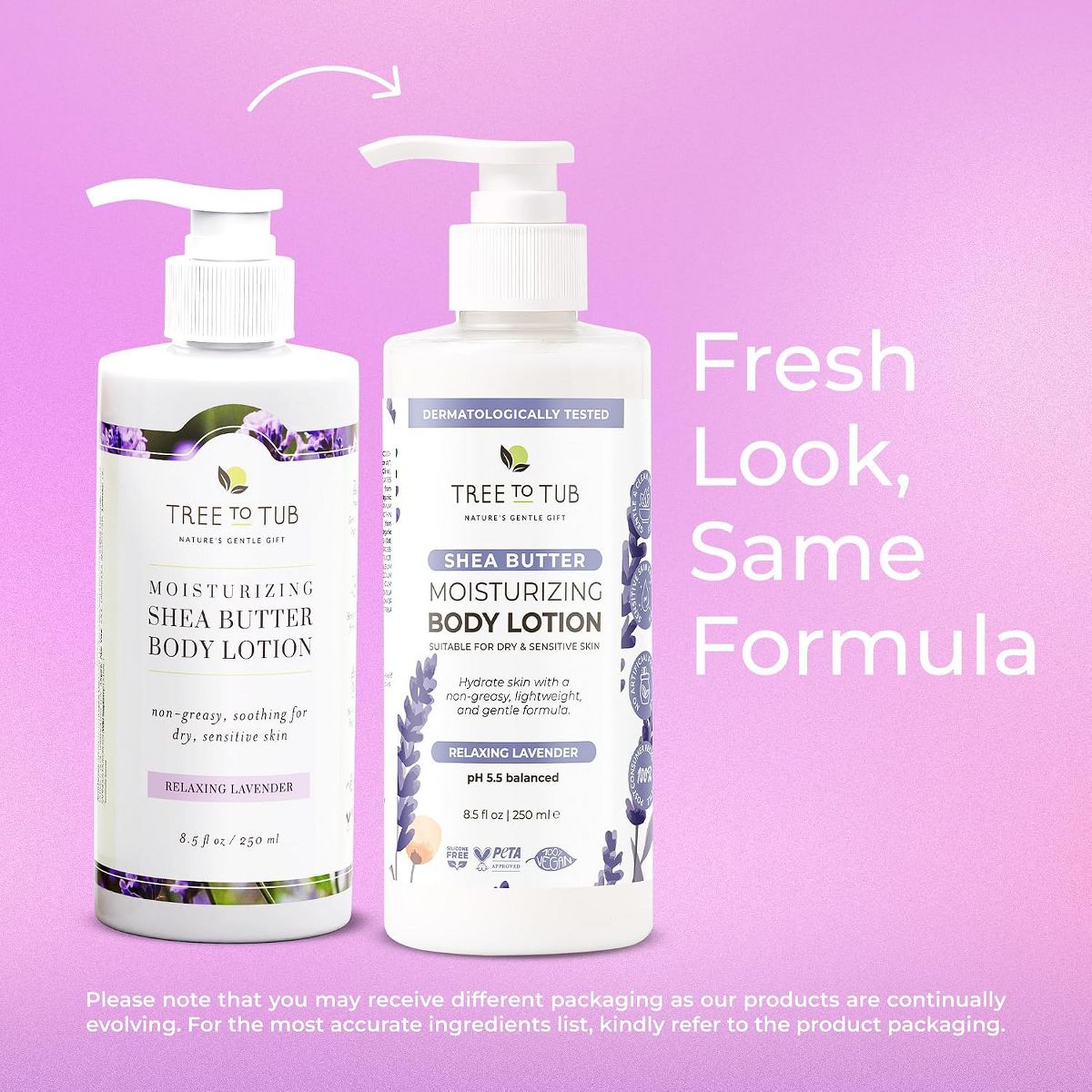 Tree To Tub Lavender Shea Butter Body Lotion for Dry Skin - Moisturizing Sensitive Skin Lotion for Women & Men, Body Moisturizer Organic Cocoa Butter - thumbnail 7