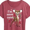 Women's - Disney - Christmas - I'm Snow Cute Short Sleeve Graphic T-Shirt - 2 of 4