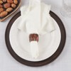 Saro Lifestyle Wood Napkin Rings With Twisted Design (Set of 4) - 3 of 4