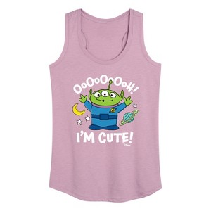Women's - Disney - Alien Ooh I'm Cute Graphic Racerback Tank - 1 of 4