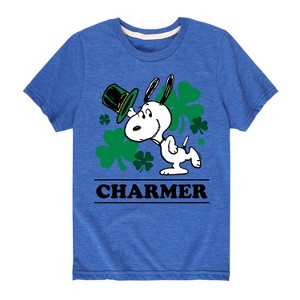 Boys' - Peanuts - Snoopy Charmer Short Sleeve Graphic T-Shirt - 1 of 4