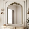 BEAUTYPEAK Vanity Wall Mirror Decorative Vintage Arched Bathroom Mirror Classic Designed Mirror - 3 of 4
