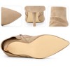 BLISSFUL STEP Women's Pointed Toe Stiletto Heel Fold Over Slouch Ankle Boots - 3 of 3
