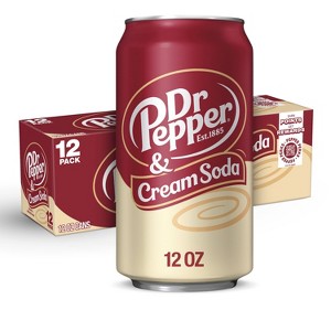 Dr Pepper Cream Soda - 12pk/12 fl oz Cans - 1 of 4