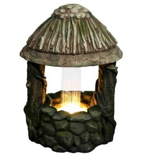 Northlight 25.5" LED Lighted Nature's Wishing Well Spring Outdoor Garden Water Fountain - 1 of 1