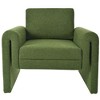 31.25'' Boucle Upholstered Modern Accent Chair with Round Arms and Sturdy Support for Living Room - 4 of 4