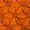 18"x18" Leaves Square Throw Pillow Orange - Rizzy Home: Cotton Blend, Indoor Decor, Zipper Closure - 2 of 3