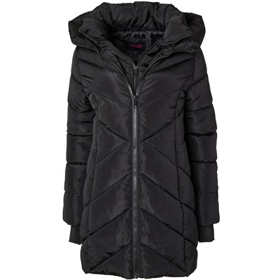 Sportoli Women's Winter Coat Down Alternative Hooded Long Vestee Puffer ...