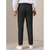 Lars Amadeus Men's Pleated Front Tapered Leg Business Chino Trousers Dress Pants - 3 of 4