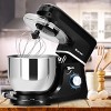 Costway Tilt-Head Stand Mixer 7.5 Qt 6 Speed 660W with Dough Hook, Whisk & Beater Black - 2 of 4