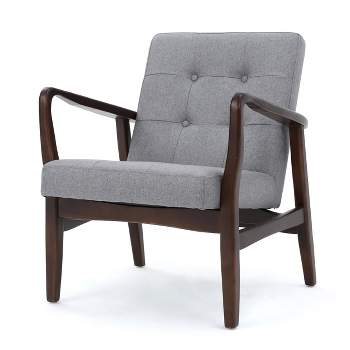 Brayden Tufted Club Chair Gray - Christopher Knight Home