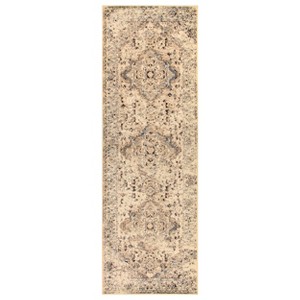 Vintage Bohemian Blossoms and Vines Floral Indoor Are Rug by Blue Nile Mills - 1 of 4
