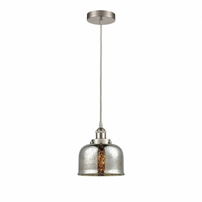 Bell - 1 Light Cord Hung Mini Pendant In Modern Style-9.5 Inches Tall and 8 Inches Wide