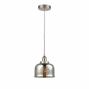 Bell - 1 Light Cord Hung Mini Pendant In Modern Style-9.5 Inches Tall and 8 Inches Wide - 1 of 1