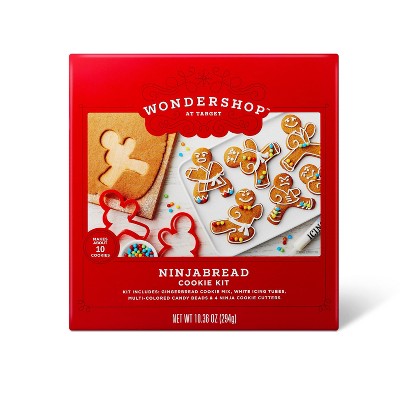 Holiday Ninjabread Gingerbread Man Cookie Kit - 10.36oz - Wondershop™