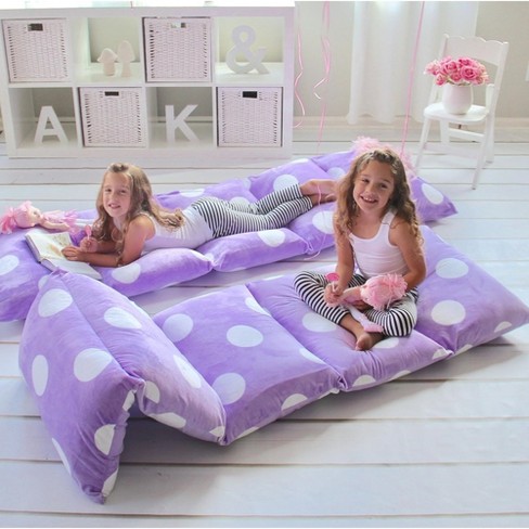 Butterfly Craze Floor Pillow Case, Mattress Bed Lounger Cover, Purple ...