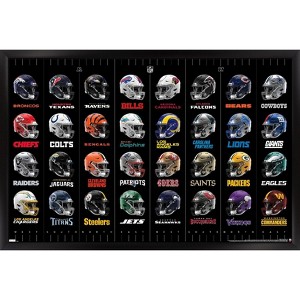 Trends International NFL League - Helmets 24 Framed Wall Poster Prints - 1 of 4