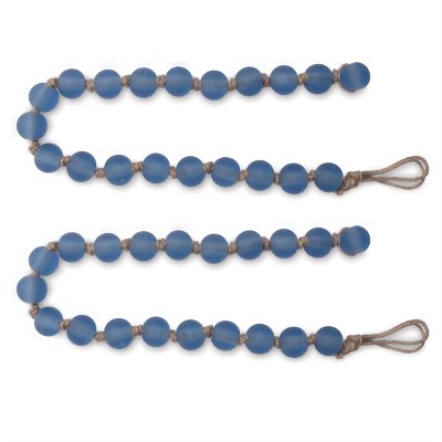 Frosted Glass Bead Garland (Set of 2)