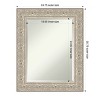 Amanti Art Luxe Beveled Framed Bathroom Vanity Wall Mirror - 3 of 4