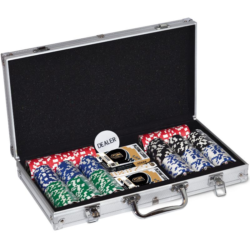 MasterPieces 300 Piece Poker Chip Set - NHL Vegas Golden Knights, 4 of 9