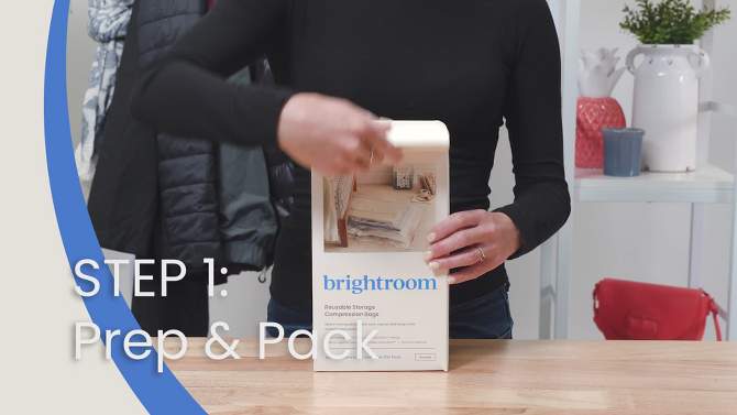 XL 2pc Compression Bags Clear - Brightroom&#8482;, 2 of 6, play video