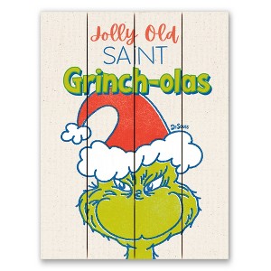 Creative Products The Grinch Jolly Old Saint Grinch-olas 11.75 x 15.75 Dr. Seuss Pallet Wood Wall Art - 1 of 1