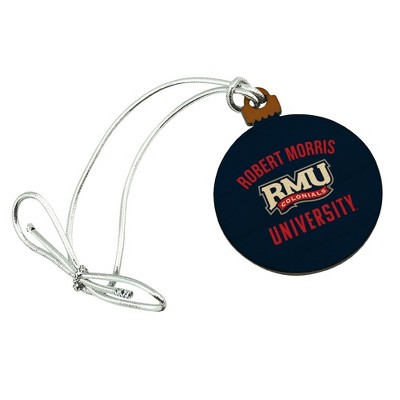 Robert Morris University Colonials Logo Mini Small Tiny Wood Christmas Tree Holiday Ornament