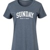 Women's - Instant Message - Sunday Keep It Holy Graphic T-shirt Dress - 2 of 4