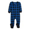 Leveret Matching Family Christmas Pajamas Buffalo Check Black and Navy Plaid - image 2 of 4