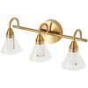 POWLIG 3 - Light LED Dimmable Bathroom Vanity Light With Crystal Bubbles - 2 of 4