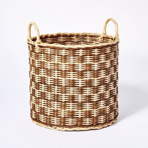 Round Straight Checker Basket - Threshold™ designed with Studio McGee - image 1 of 4