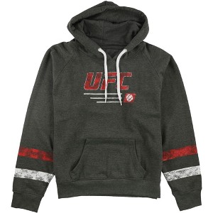 UFC Womens Striped Pullover Hoodie Sweatshirt, Grey, XX-Large - 1 of 1