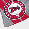 MLB Los Angeles Angels Corner Logo Faux Shearling Blanket - 3 of 3