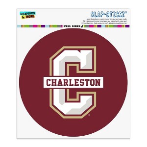 College of Charleston Cougars Logo Automotive Car Window Locker Circle Bumper Sticker - 1 of 4