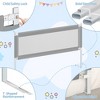 Hachikiko 78.7-Inch Toddler Bed Rail - Adjustable Safety Guardrail for Queen, King, Twin & More Beds - 4 of 4