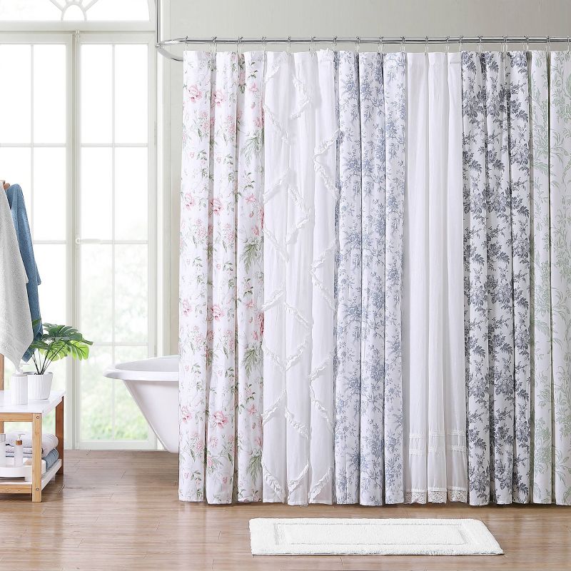 Annabella Shower Curtain White - Laura Ashley, 4 of 9