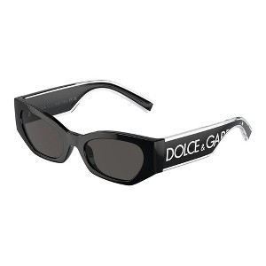 Dolce & Gabbana DX 6003 501/87 Childrens Cat-Eye Sunglasses Black 48mm - 1 of 3